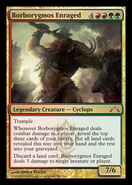 borborygmos enraged gruul mythic guild leader gatecrash spoiler