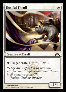 dutiful thrull gatecrash spoiler