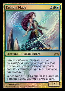 fathom mage promo simic gatecrash spoiler