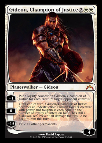 gideon champion justice mythic planeswalker gatecrash spoiler