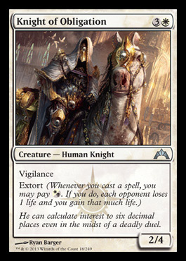 knight obligation orzhov gatecrash spoiler