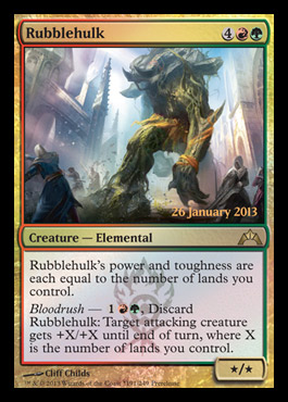 rubblehulk promo gruul gatecrash spoiler