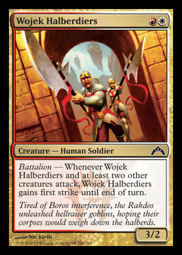 wojek halberdiers boros gatecrash spoiler