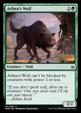 arlinn's wolf