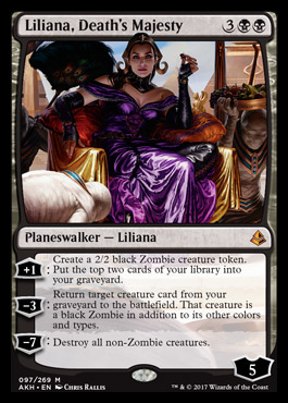 Liliana's Influence Amonkhet NM-M Black Rare MAGIC THE GATHERING CARD ABUGames 